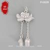 S925 Sterling Silver Chinese Retro DIY Spacer Bead Pendant for Jewelry Making