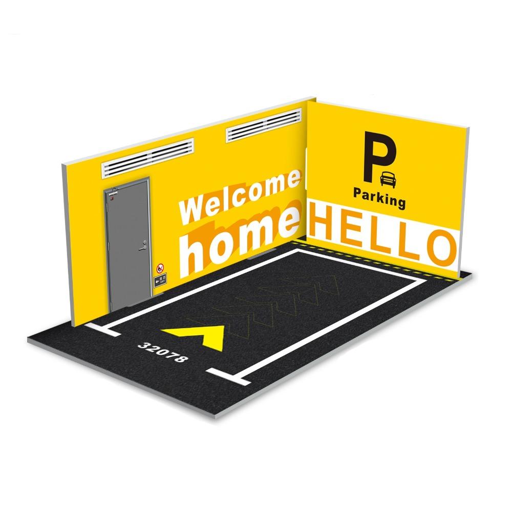 Automobile Toy 1/32 Car Garage Parking Space Garage DIY Scene Parking Lot Model  For Children