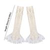 Lolita Style Knitted Leg Warmer Bow Tiered Boot Socks Legging Stockings  Women's Accessories