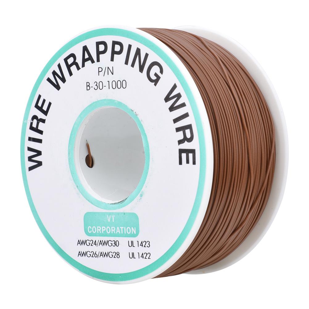 Brown OK Wire Printed Circuit Board Repairing Accessory Tin Plated Copper 30AWG Wrapping Jumper