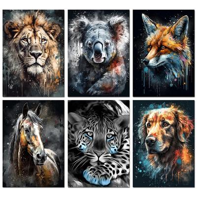 DIY Diamantmalerei realistische Tiere Stich Kit Mosaik Kunst Diamantmalerei voller Kreis/Quadrat Diamant Home Dekoration