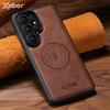Faux Leather Phone Case For Magsafe Magnetic Wireless Charging Frosted Feel For Samsung S26 S25 Ultra S24 S23 S22 Cover