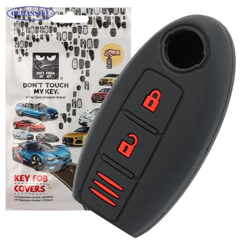 

For Nissan Qashqai J11 Micra Pulsar Tiida NV200 Wingroad 2015 2016 3-Button Silicone Remote Key Fob Protector Case Cover Shell