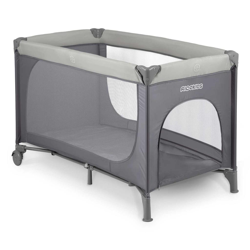 Culla da viaggio 125 X 65 X 78 Cm Rk-240 Grigio Chiaro
