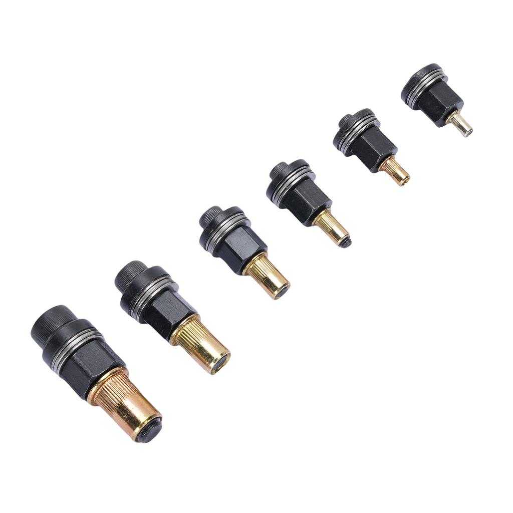 6 Pcs Rivet Nut Tool Set M3 M4 M5 M6 M8 M10 Carbon Steel Hand Rivet Nut Gun Head for Narrow Space Furniture Industrial