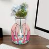 Acrylic Wood Colorful Pattern Diamond Mosaic Rhinestones Vase Diamond Painting Tabletop Vase Ornaments Kit for Home Office Decor