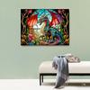 1 Rhinestone Canvas Drill Painting with Set Dragon Tools 5D Full Drill