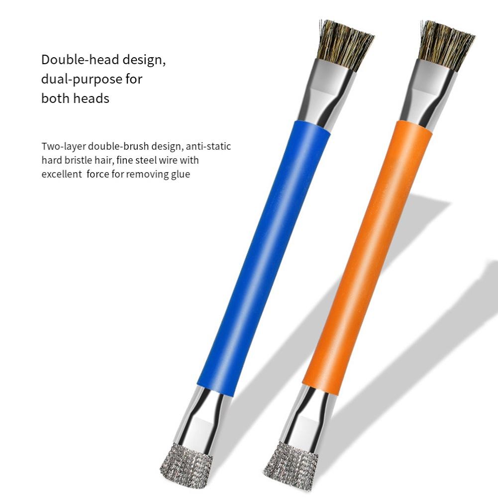 1PCS Anti-static Double Side Brush For ESD Brush Anti-Static PCB Cleaning Phone/Computer Mainboard Cleaning Repair Tools