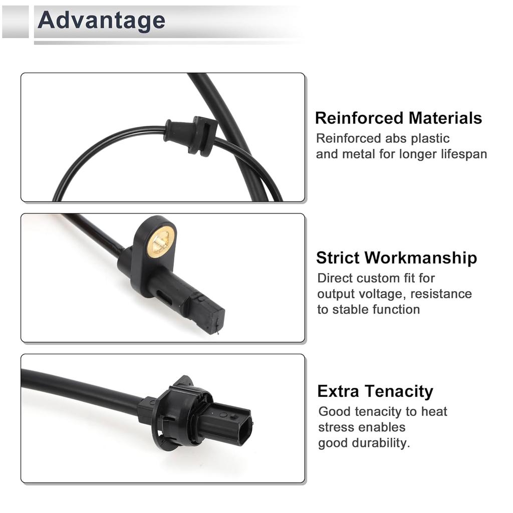 Front Left ABS Wheel Speed Senor for Honda HR-V 2016-2022 1.8L ABS Sensor Anti-Lock Braking System Sensor No.57455T7WA01 1 Pcs