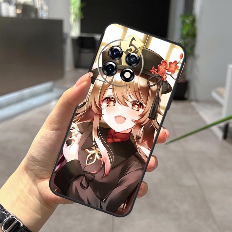 Genshin Impact Zhongli Hutao Case For OnePlus 11 8 9 10 Pro 8T 9RT 10R 10T 11R Nord CE 2 Lite 2T N10 N20 Ace Pro Cover