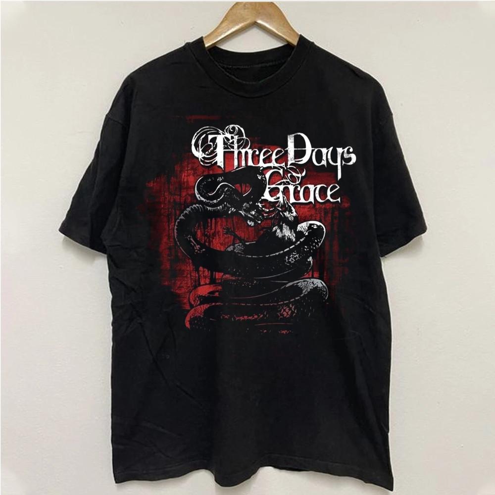 Neues seltenes Three Days Grace Welttournee Geschenk Familie Schwarz S-235XL T-Shirt Go52 Unisex T-Shirt