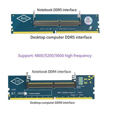 Quick Laptop To Desktop Memory Adapter Card Supports DDR3 DDR4 DDR5 Units For Improved System Function