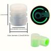 4pcs Luminous Car Tire Valve Cap - Hexagonal Rubber Car Tire Valve Cover Universal Small Car Air Valve Valve Cap Luminous Valve