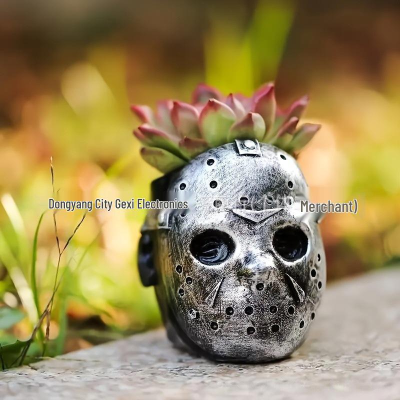 Bedårande sittande stor mage blomkruka skulptur för trädgård eller gräsmatta