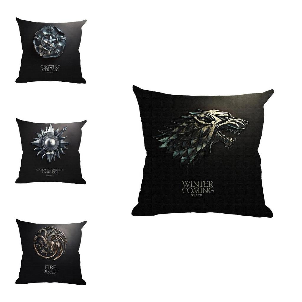 Luxurious Game Of Thrones Fire And Blood Throw Pillow Case For Elegant Home Decor