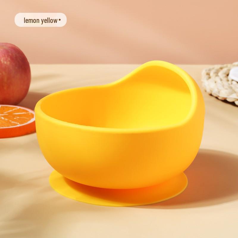 Children's Silicone Bear Bowl - Suction Base, Anti-Fall, Perfect for Baby Training & Complementary Food