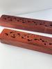 Incense Burner, Incense Holder, Horizontal Incense Tray Made of Rosewood for Buddhist Altars, Kesain-do (Swastika)