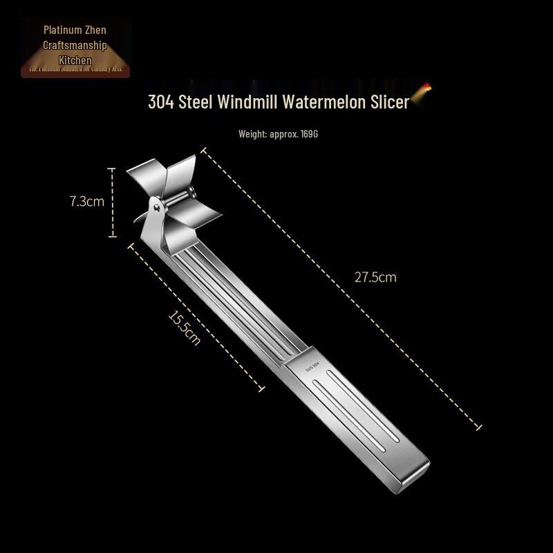 304 Stainless Steel Windmill Watermelon Slicer