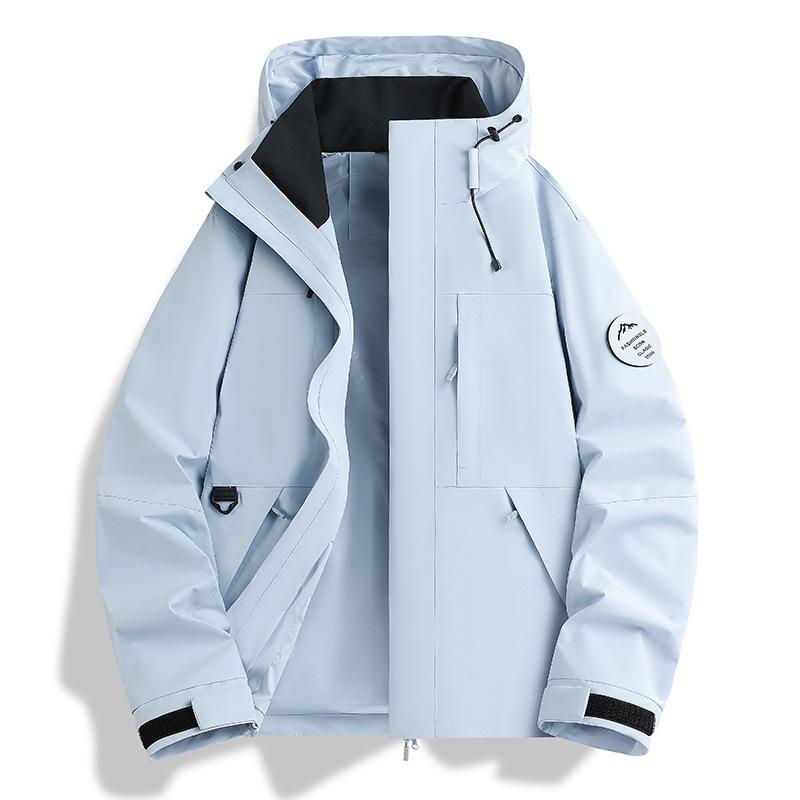 Trendy Brand Women's Blue Softshell Jacket - Windproof & Waterproof, 3-in-1 Autumn/Winter Outdoor Climbing & Mountaineering Apparel