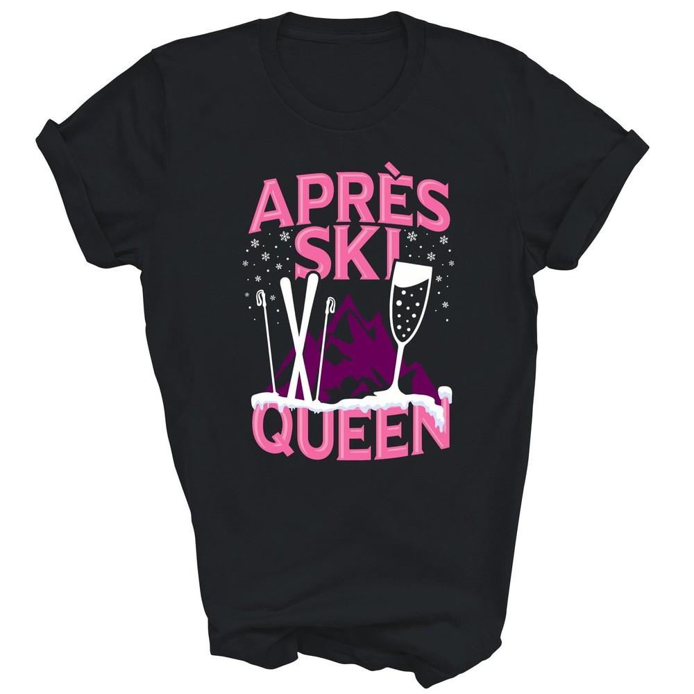 

Королева Апре-ски Лыжи Зимние виды спорта Унисекс Футболка Подарок M