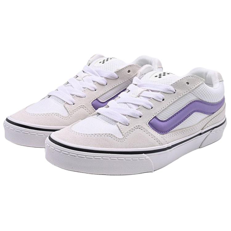 Vans Caldrone Skateboard Shoes Women's Low top White Purple VN0007P9GAB