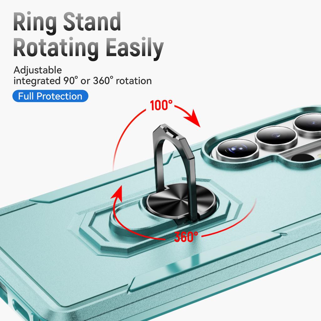 case for Samsung S26 S25 S24 S23 S22 S21 plus ultra ring holder protective case full coverage plain Shock Proof Anti-Scratch