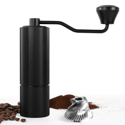 Sunnecko Manual Coffee Grinder with Stainless Steel Grinding Grinders, 36 Adjustable Grinding Levels, Brush Included, 25g Capacity, Portable and Easy