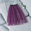 Girls' Starry Mesh Gauze Skirt – 2023 Spring/Summer Fairy Long Skirt for Kids