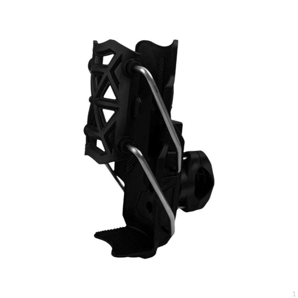Motorcycle Mug Holder, Adaptive Universal Handlebar Mount, Scooter Drink Holder Black Silicone