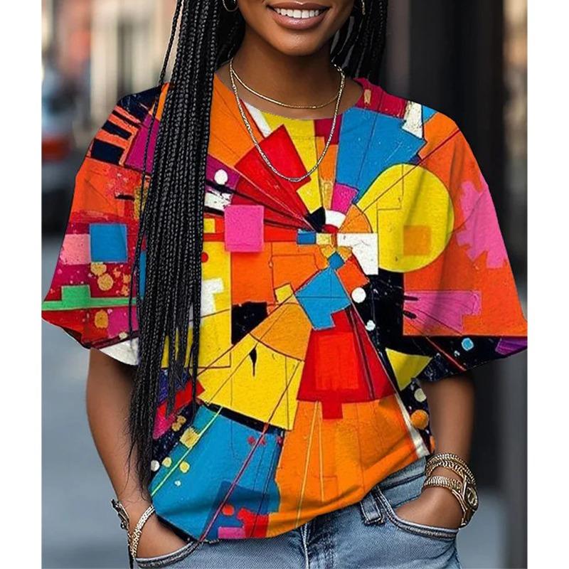 

Funny Pattern Animal Cat T-Shirts 3D Print Women s Round-Neck Short Sleeve T Shirt Harajuku Casual Tees Y2k Tops Female Clothing 5XL