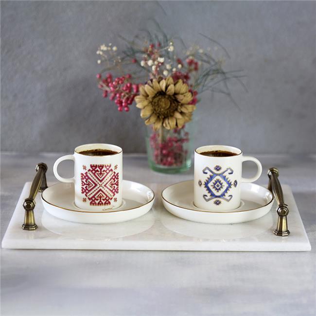 

Akayev Marble White Rustic 30x20 cm Tray