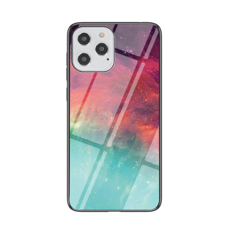 Applicable To IPhone16 Mobile Phone Case 14Promax Apple 15 Protective Case Simple 1213 Starry Sky Glass Case