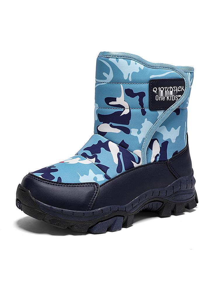 Botas de Neve de Inverno para Crianças até Meio da Panturrilha - Peludas, Quentes e Casuais para Meninos e Meninas