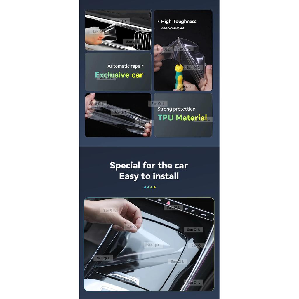 Transparent TPU For MAZDA CX-30 2020-2025 Car Center Console Media Dashboard Navigation Anti-scratch Protector Interior Film