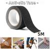 Heavy-Duty Black Waterproof PVC Anti-Slip Tape, 5cm X 5m, Suitable for Stairs, Boats, Steps, Skateboards, Indoor & Outdoor