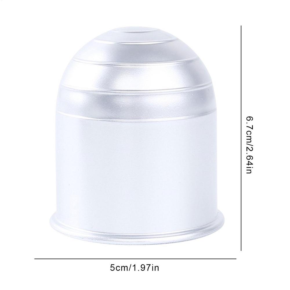 

Универсальные 50 мм Аксессуары для прицепа Черный Колпак на шар фаркопа Защита сцепного устройства Стайлинг автомобиля серебряный