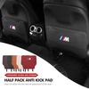 Car Seat Backrest Anti Kick Pad Protector Mat Storage Bag Emblem Accessories For BMW E70 E91 E30 G30 E53 M3 M5 X6 X4 X7 E92 E93
