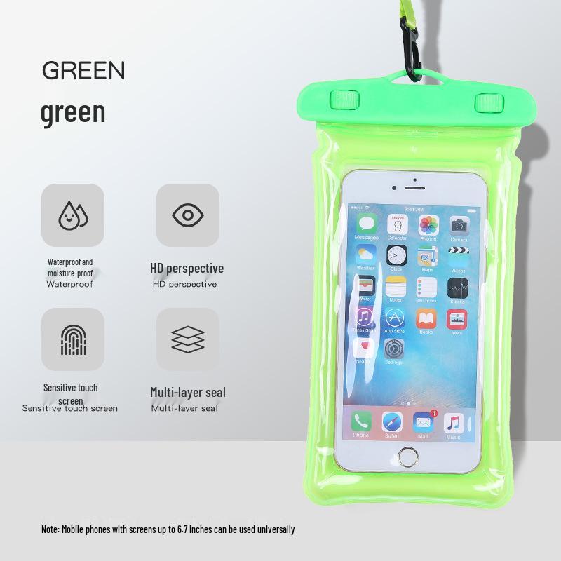Waterproof Phone Case: Touch-Screen Self-Sealing Bag for Swimming, Diving, and Rafting