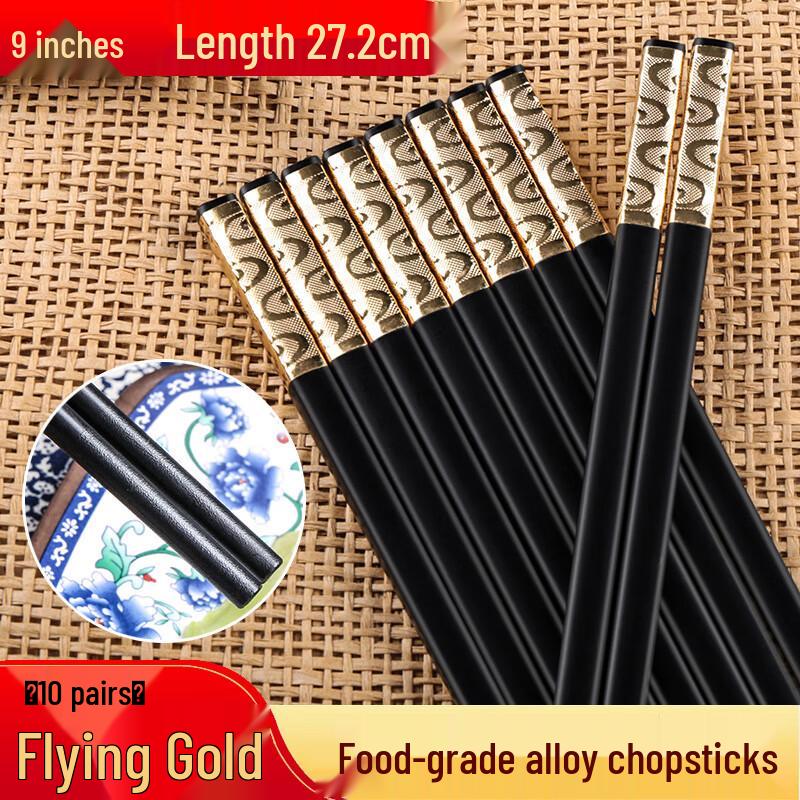 

Premium Anti-slip Alloy Chopsticks