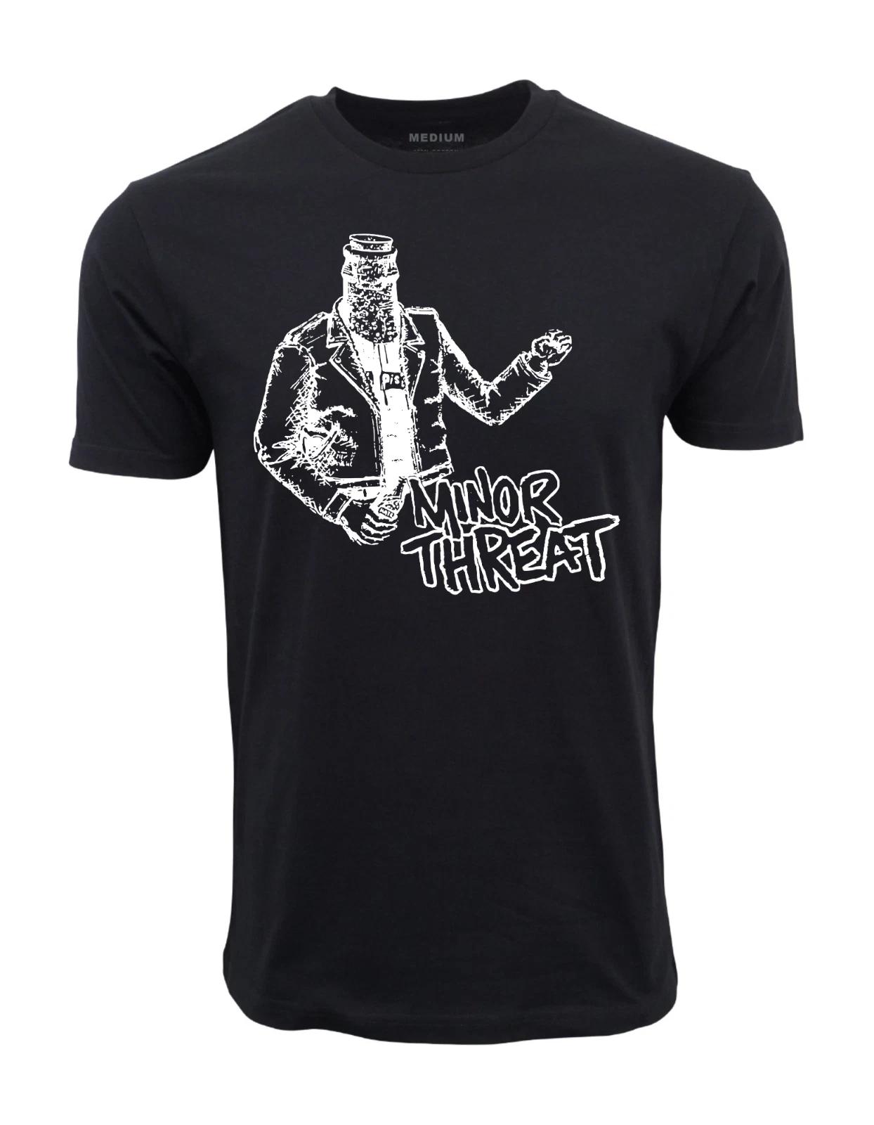 Unisex Adult Casual Graphic MINORR THREAT BOTTLED ANGER (80s) T-S... L