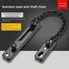 Bold Chain Door Chain Lock No-drill Guard Against Theft Security Chain Guard Stainless Steel Secure Anti Theft Press Lock Office