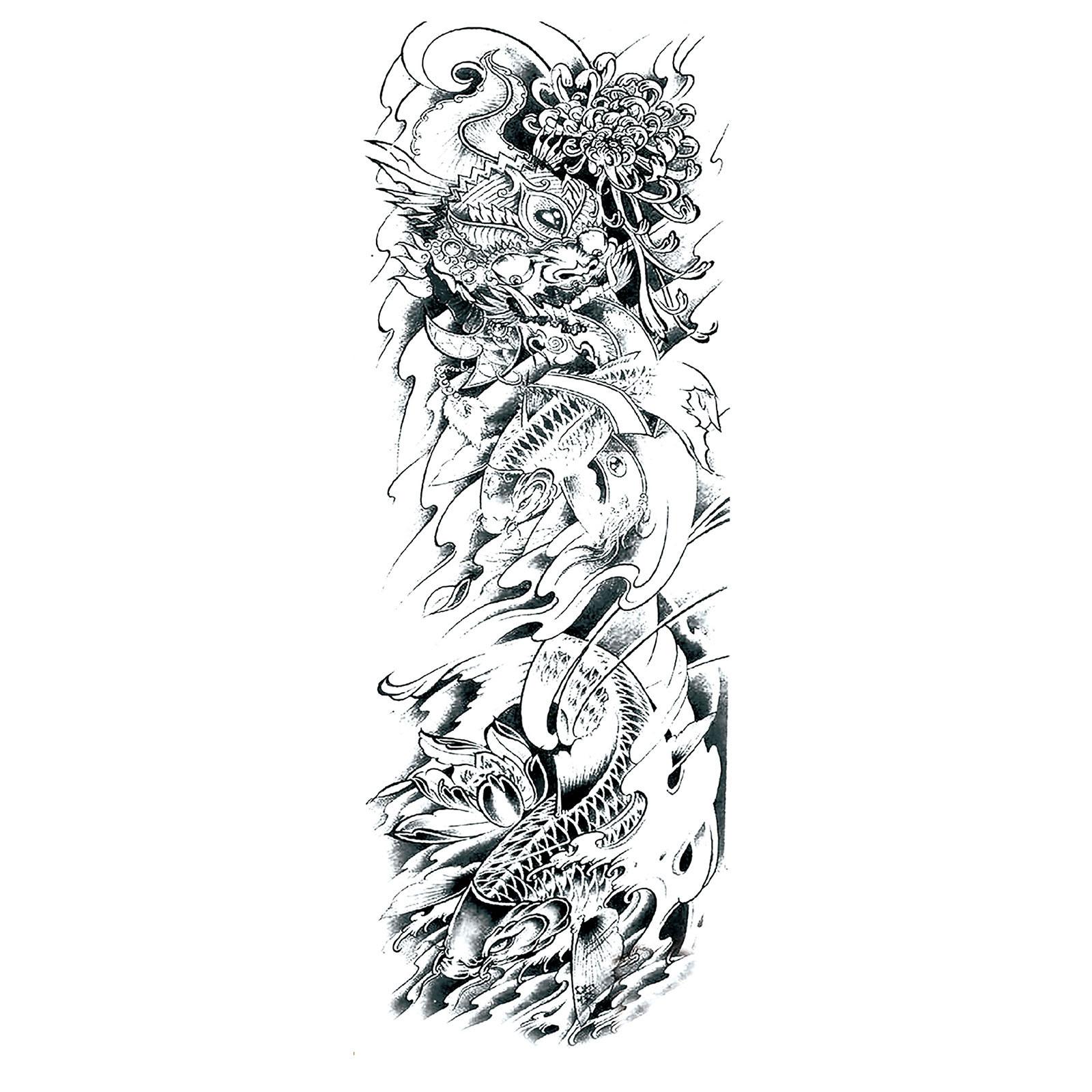 

Мужская временная наклейка на руку, поддельная татуировка, горячая 3D-арт, водонепроницаемая