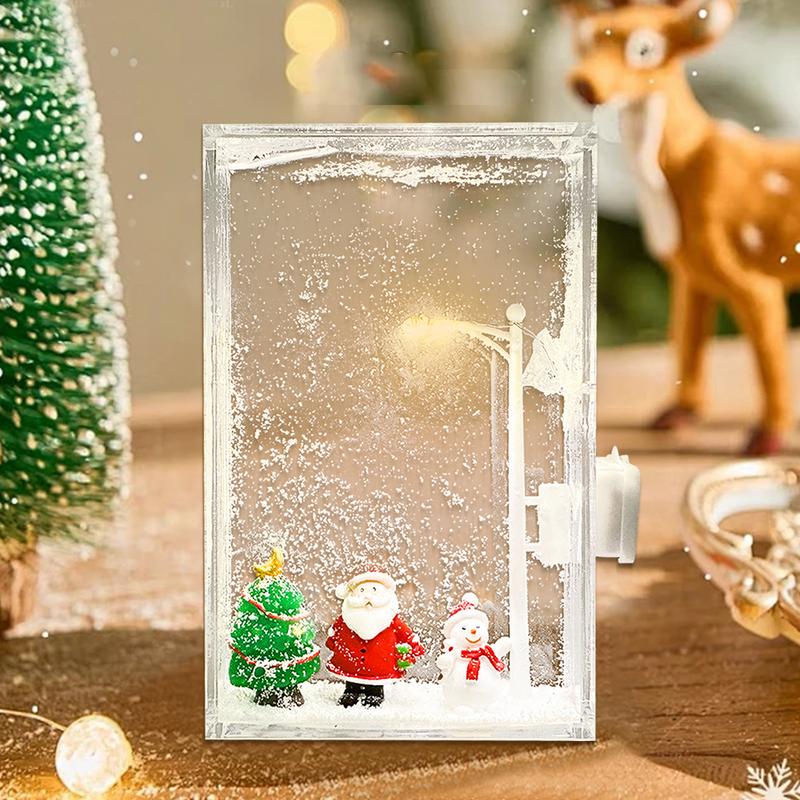 Snowy Night Street Lamp Craft Christmas Art Street Light Snowy Lamp Snowflake Lamp Material Pack Seasonal Beginners Crafting