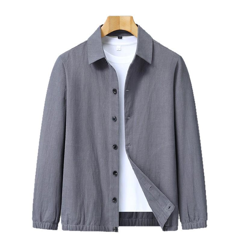 Herren 55% Leinen Baumwolle Reversjacke - Frühling/Sommer Business Casual Oberbekleidung