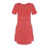 Women's Casual And Fashionable V-neck Short Sleeve Printing Mid Length Dress