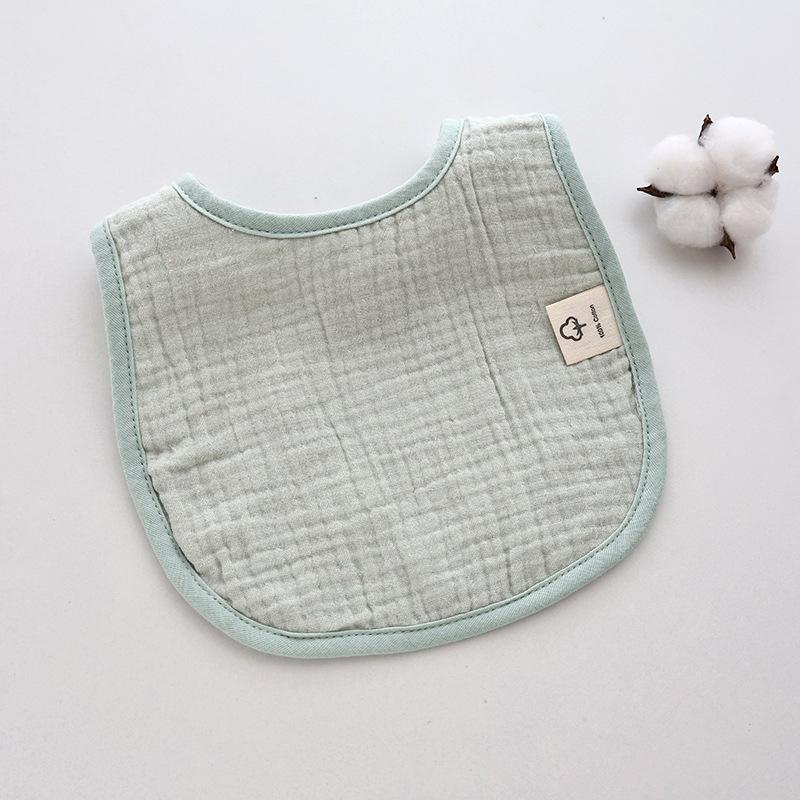 Cute Ruffle Edge Baby Bibs Kids Feeding Anti Dirty Bibs Infant Burp Cloths Newborn Fashion Pure Cotton Feeding Set Accessories