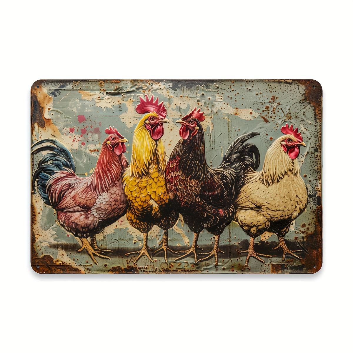 

[Деревенский фермерский железный декор] Винтажное настенное искусство, декор для дома и улицы, фермерский стиль, железная ковка для дома, декор для гаража 20x30cm белый