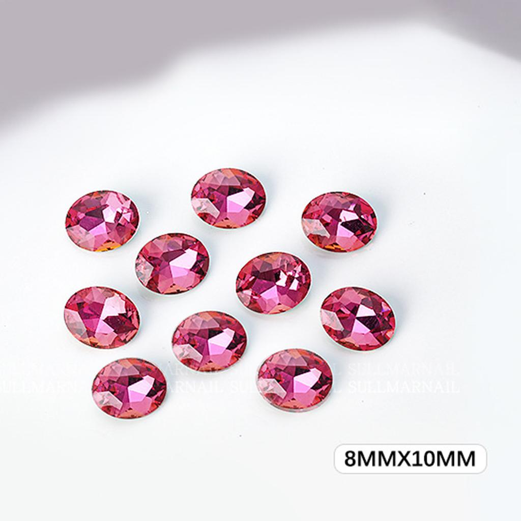 10Pcs Rhinestone Set Multi-Shapes Glitter Stones Rhinestones Nails Crystal Nail Art Rhinestones DIY Nail Art Accessory