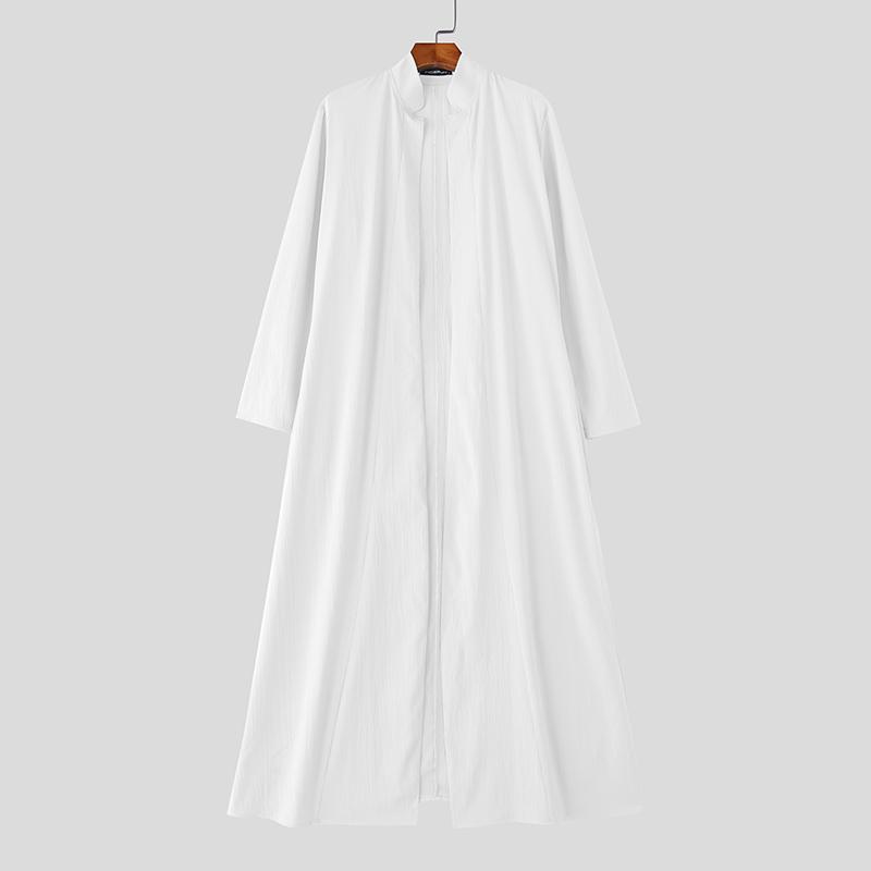 INCERUN Ανδρικές Πλεκτές Ζακέτες Κοντομάνικες με Όψη Υφής