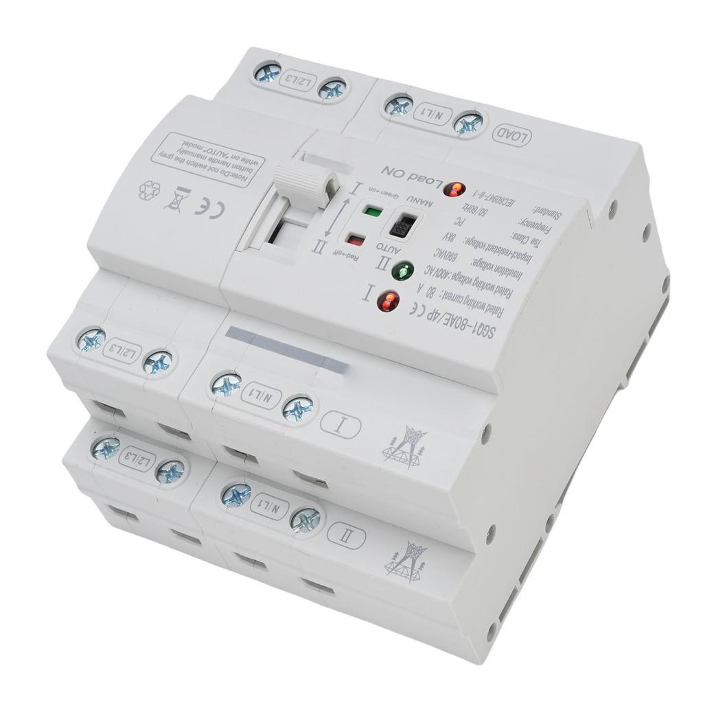 Dual Power , 4P 80A Emergency Automatic Transfer for Home Millisecond ing with Electronic